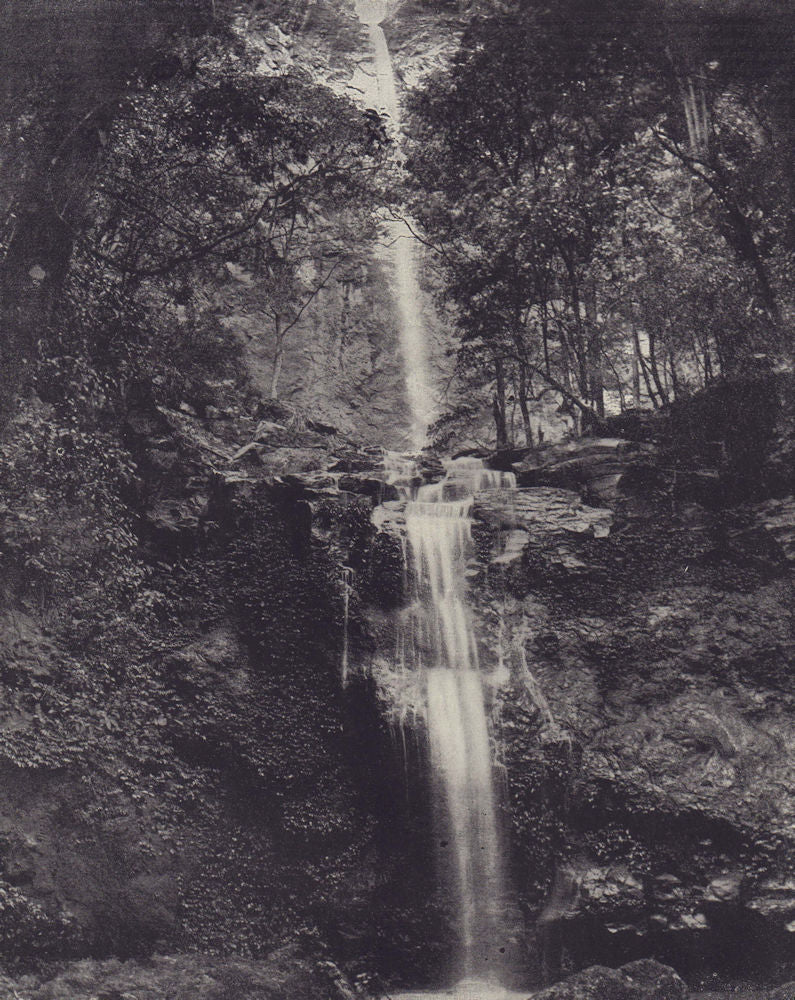 Emu Vale waterfall, Queensland (or French Guyana). STODDARD 1895 old print